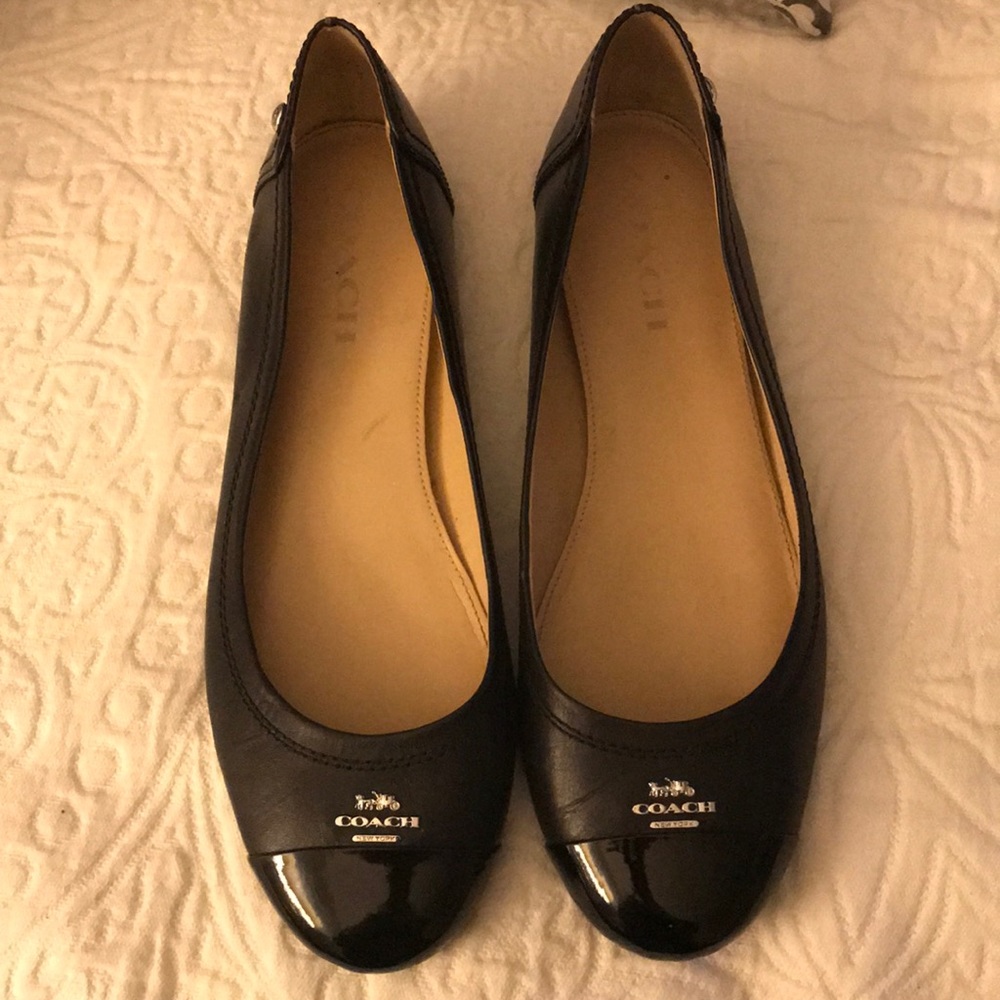 Black Coach Chelsea Flats